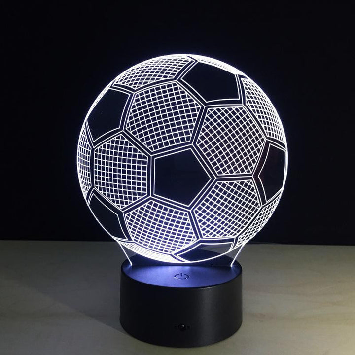 Soccer Ball - 3D Optical Lamp Night Light - carve-craftworks-llc