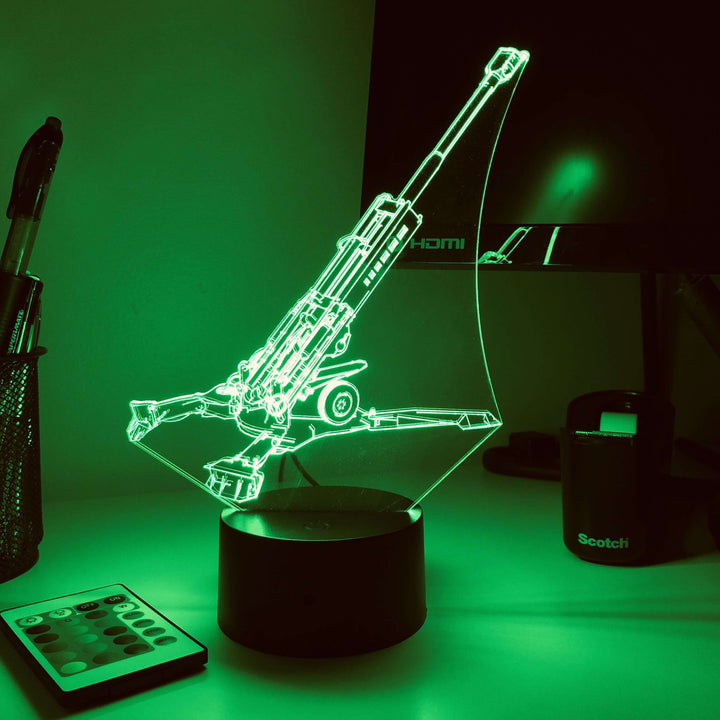 M777 Howitzer  - 3D Optical Illusion Lamp - carve-craftworks-llc