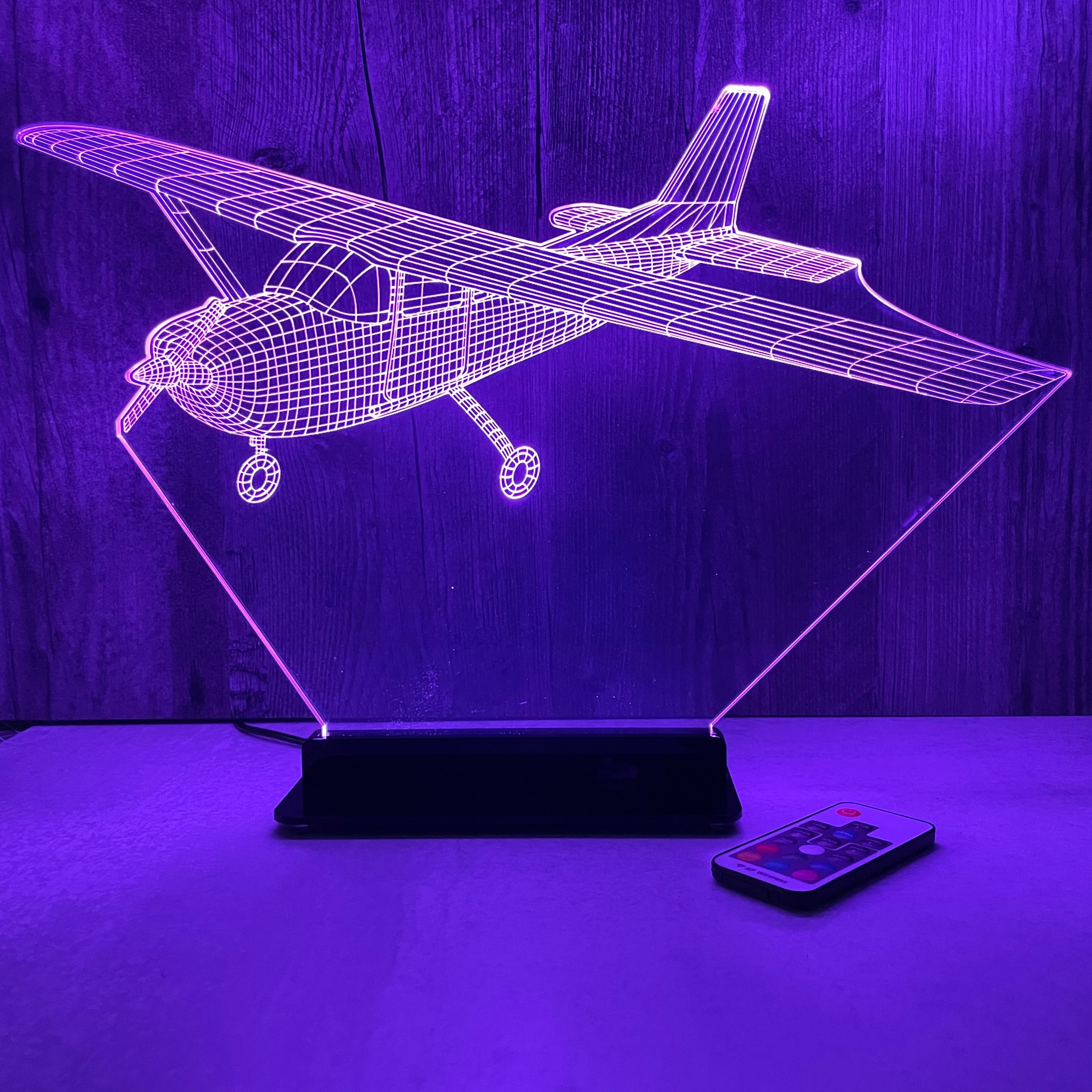 3D アートリトグラフ　「I THINK I CAN」 限定124/180 Civilian Aircraft Premium Acrylic Display – Carve Craftworks, LLC