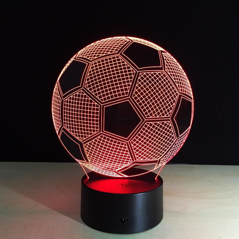 Soccer Ball - 3D Optical Lamp Night Light – Carve Craftworks, LLC