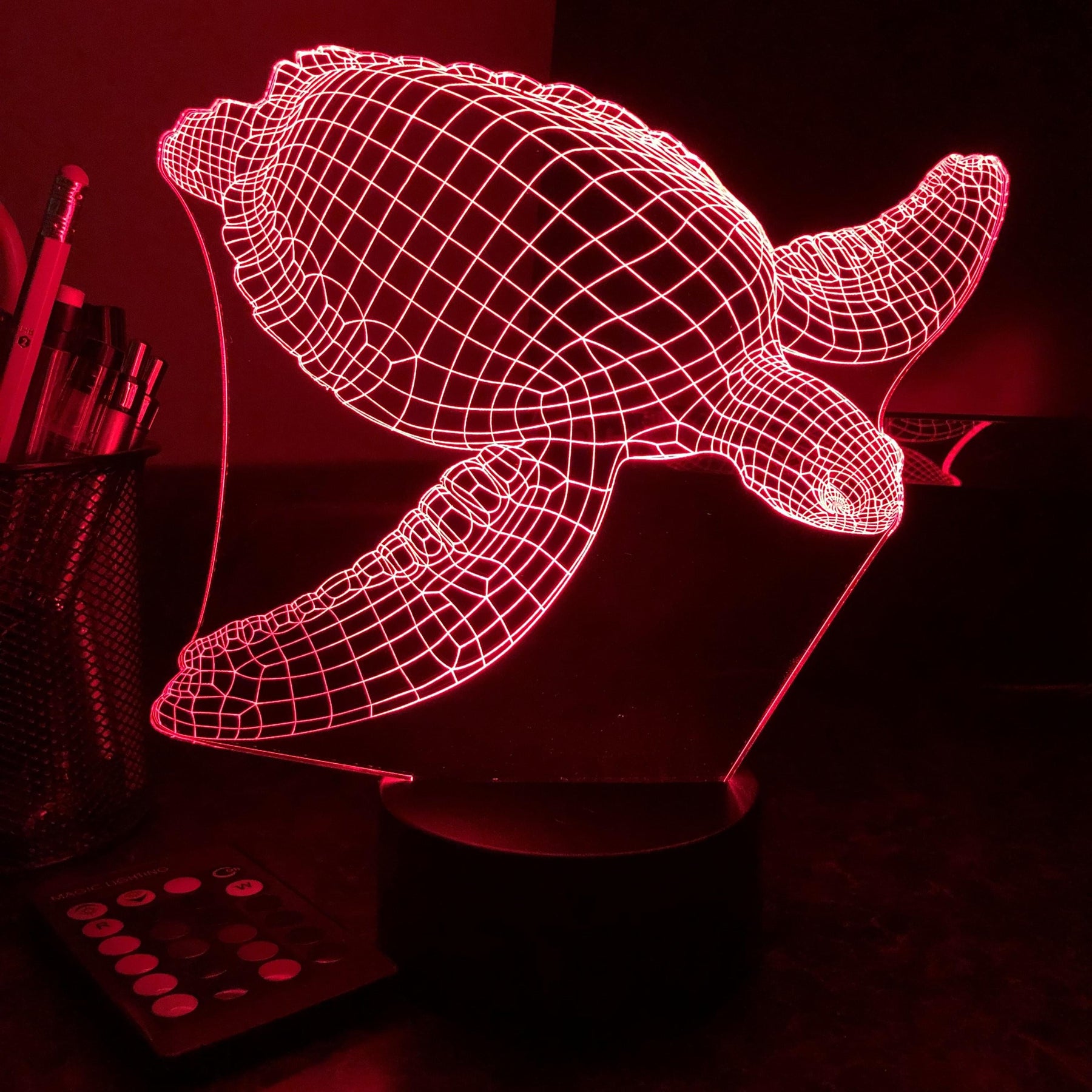 Lampe 3D Illusion Optique Looping vrille