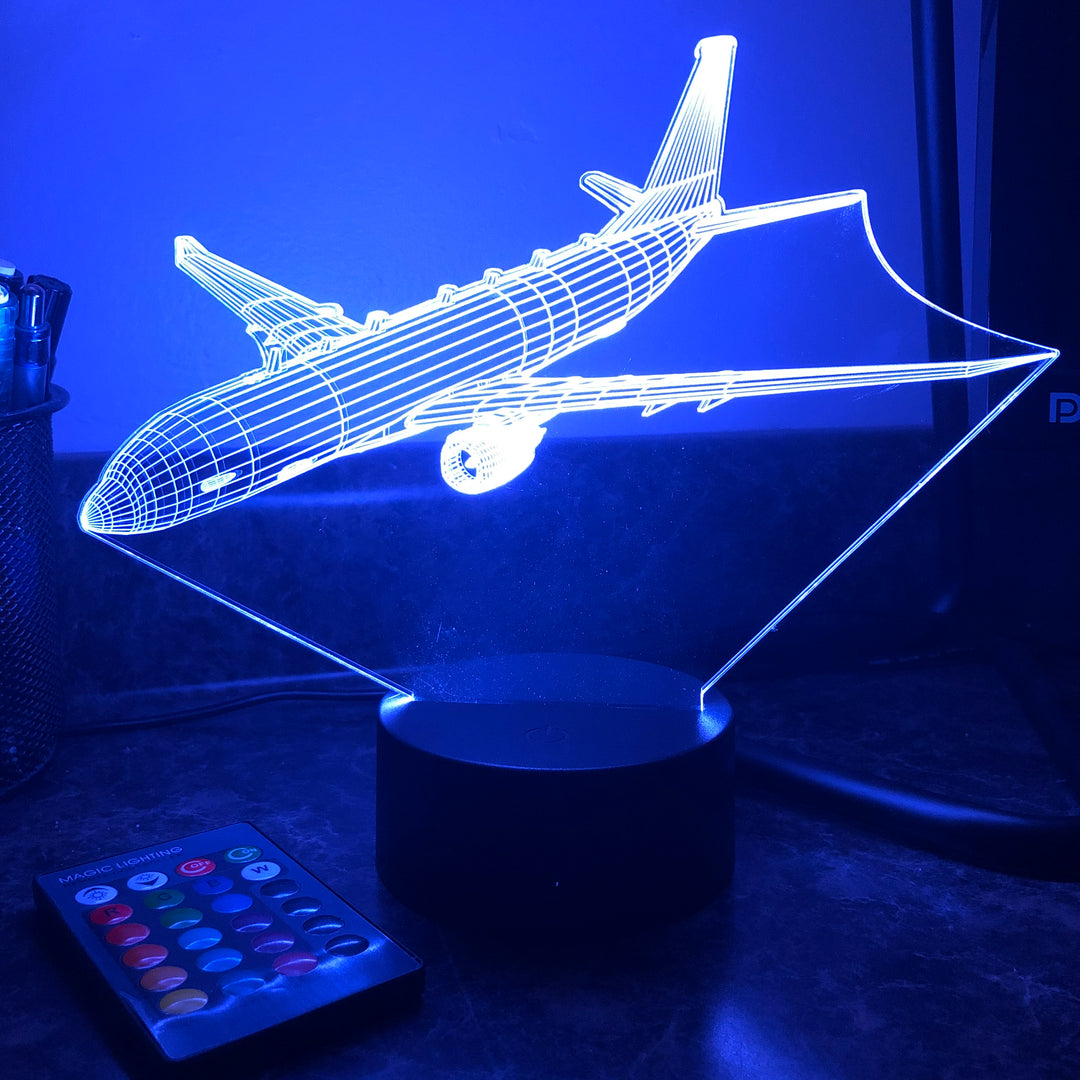 P-8 Poseidon - 3D Optical Illusion Lamp - carve-craftworks-llc