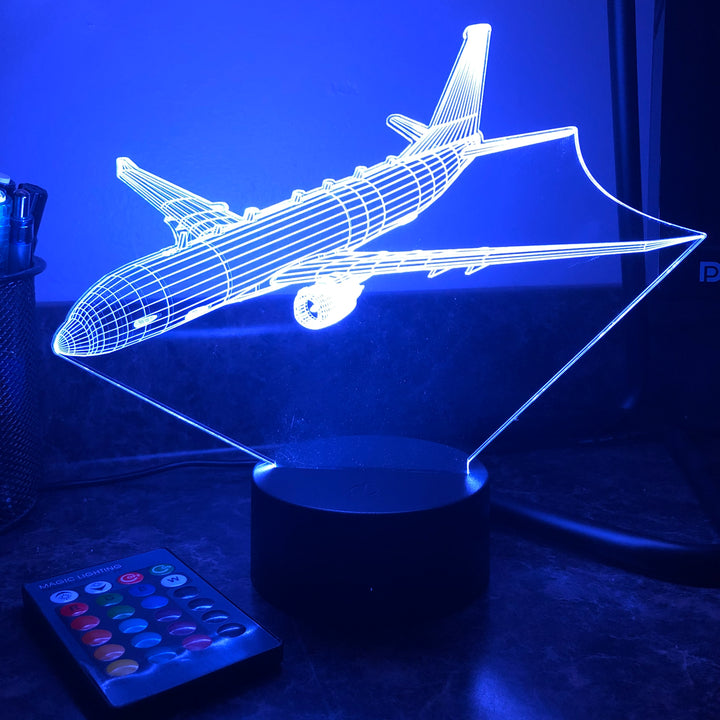 P-8 Poseidon - 3D Optical Illusion Lamp - carve-craftworks-llc