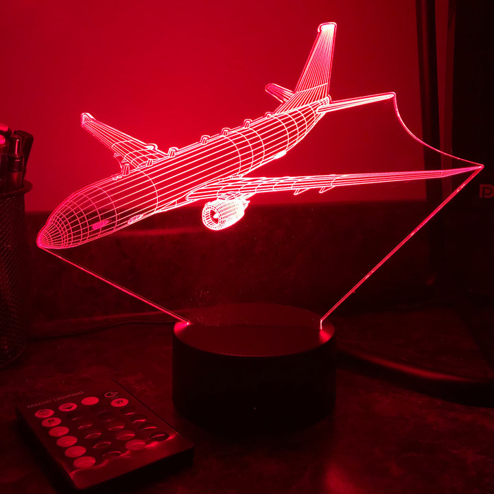 P-8 Poseidon - 3D Optical Illusion Lamp - carve-craftworks-llc