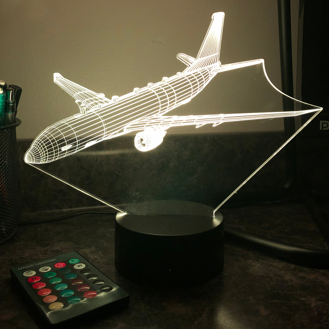 P-8 Poseidon - 3D Optical Illusion Lamp - carve-craftworks-llc