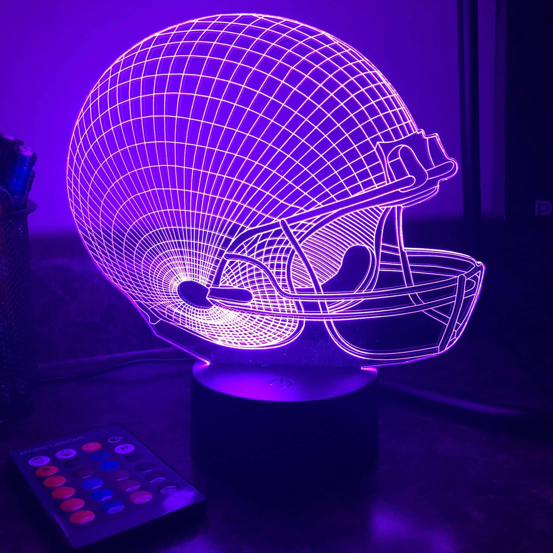 Football Sports Helmet - 3D Optical Lamp Night Light Football Sports Helmet - 3D Optical Lamp Night Light