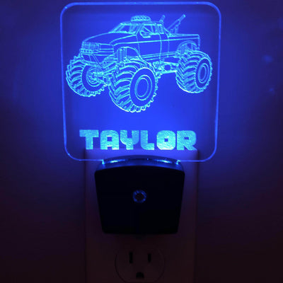 Add a name - Monster Truck Night Light - carve-craftworks-llc