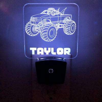 Add a name - Monster Truck Night Light - carve-craftworks-llc