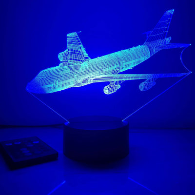 E-4B Nightwatch - 3D Optical Illusion Lamp - carve-craftworks-llc