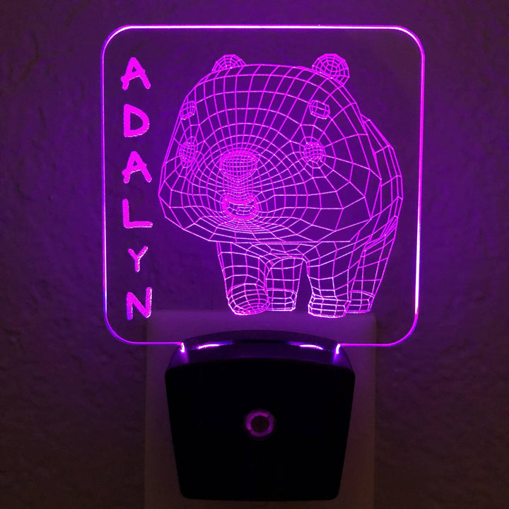 Add a name - Panda Night Light - carve-craftworks-llc
