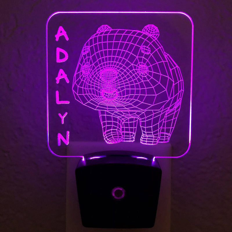 Add a name - Panda Night Light - carve-craftworks-llc