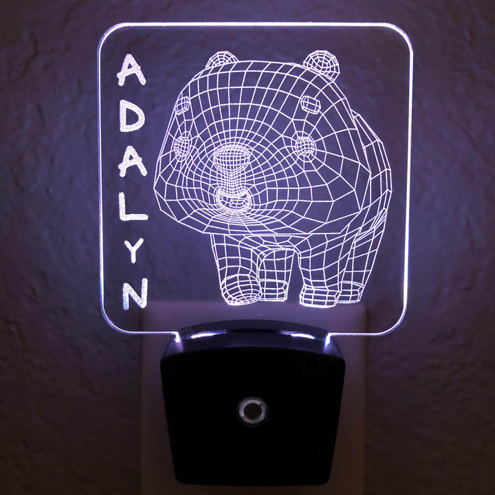 Add a name - Panda Night Light - carve-craftworks-llc