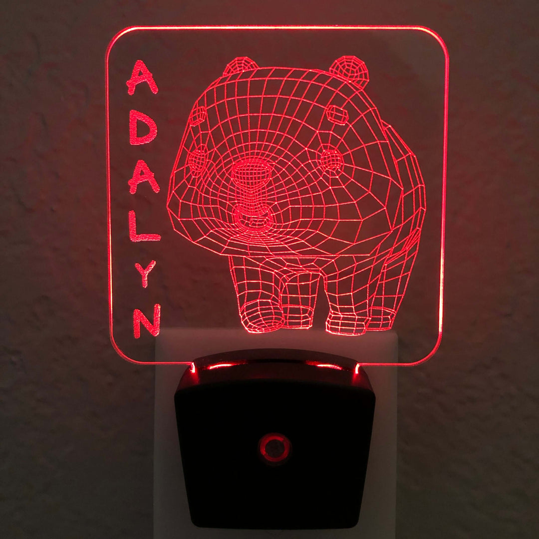 Add a name - Panda Night Light - carve-craftworks-llc