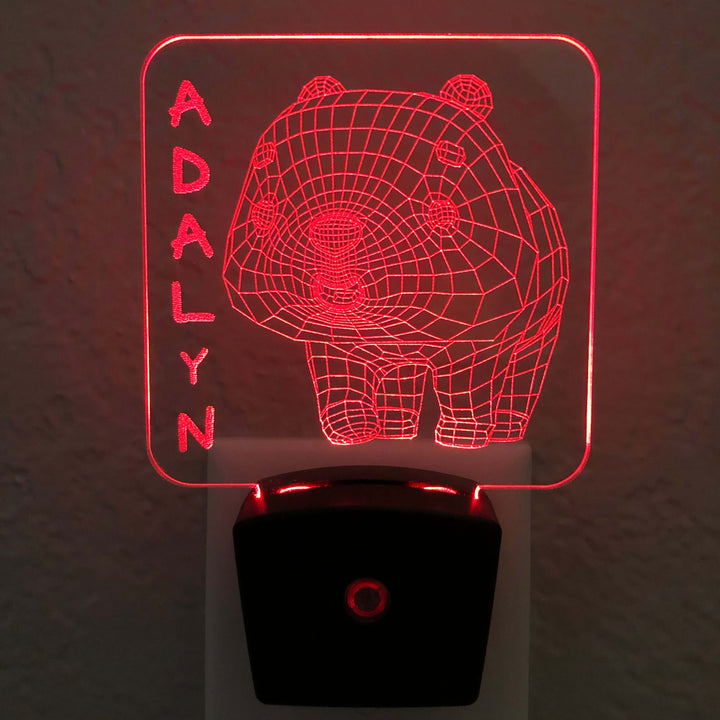 Add a name - Panda Night Light - carve-craftworks-llc