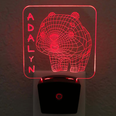 Add a name - Panda Night Light - carve-craftworks-llc
