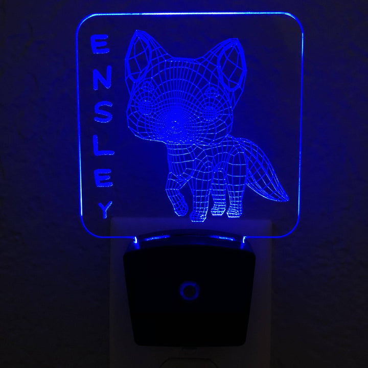 Add a name - Fox Night Light - carve-craftworks-llc