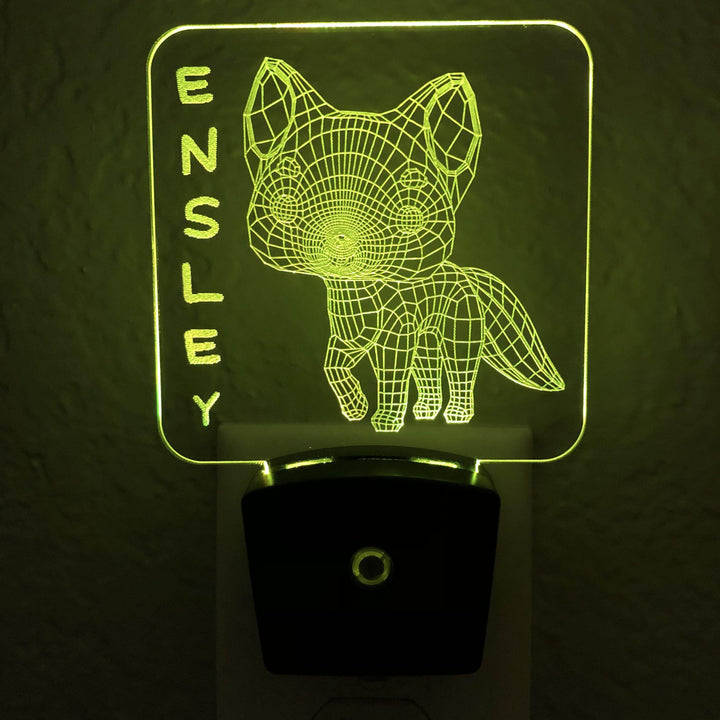 Add a name - Fox Night Light - carve-craftworks-llc
