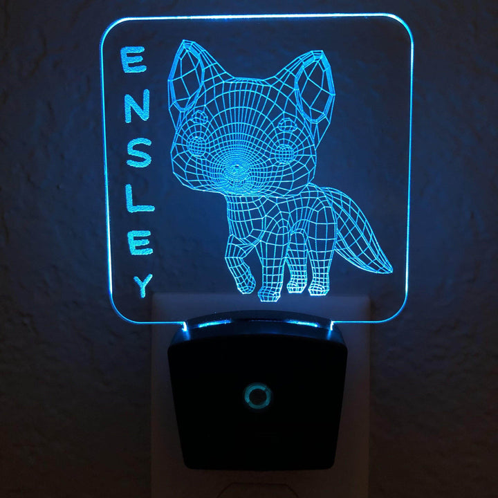Add a name - Fox Night Light - carve-craftworks-llc