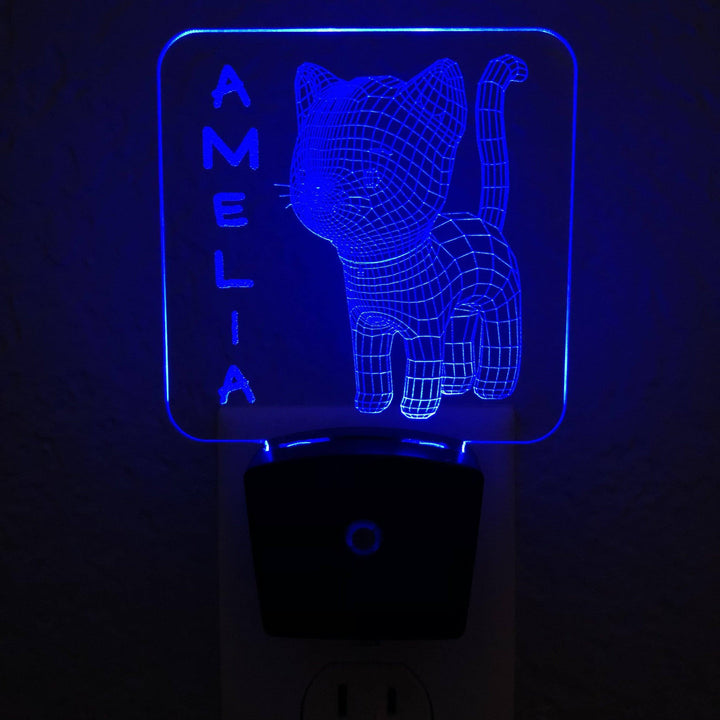 Add a name - Kitten Night Light - carve-craftworks-llc