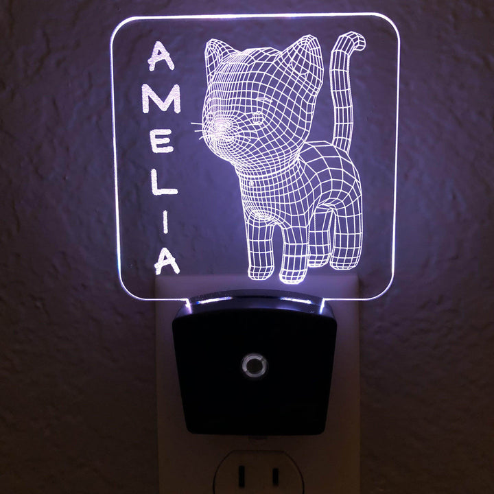 Add a name - Kitten Night Light - carve-craftworks-llc