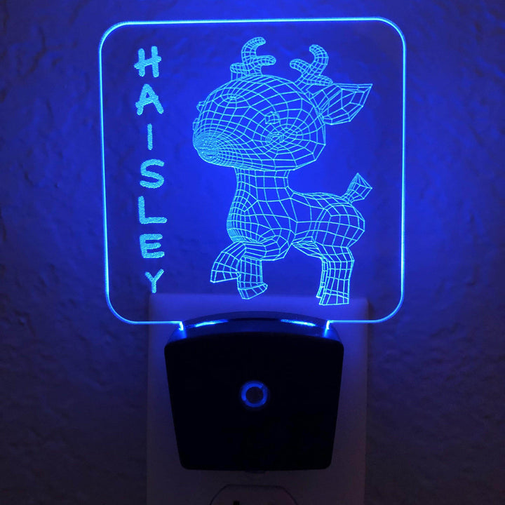 Add a name - Deer Fawn Night Light - carve-craftworks-llc