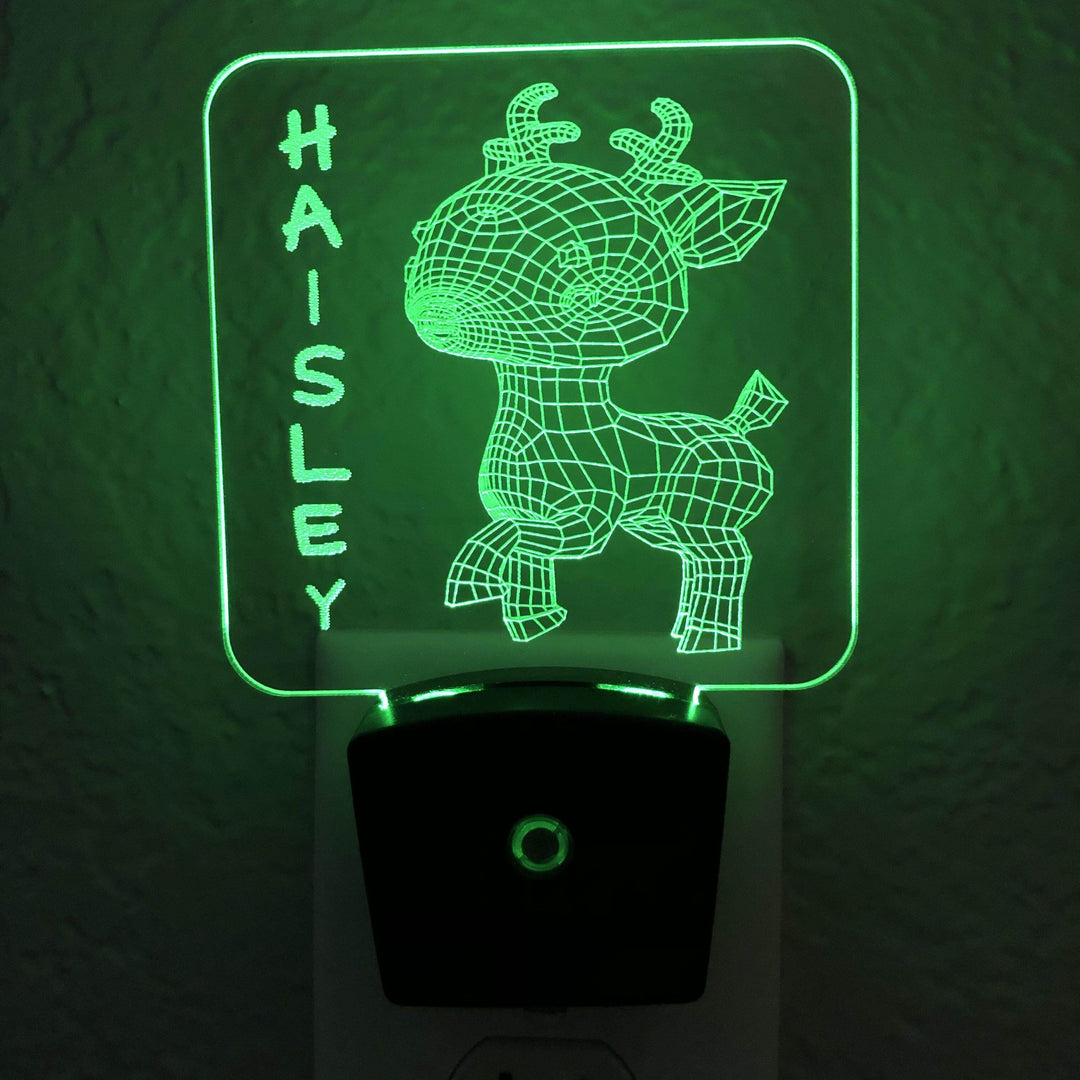 Add a name - Deer Fawn Night Light - carve-craftworks-llc