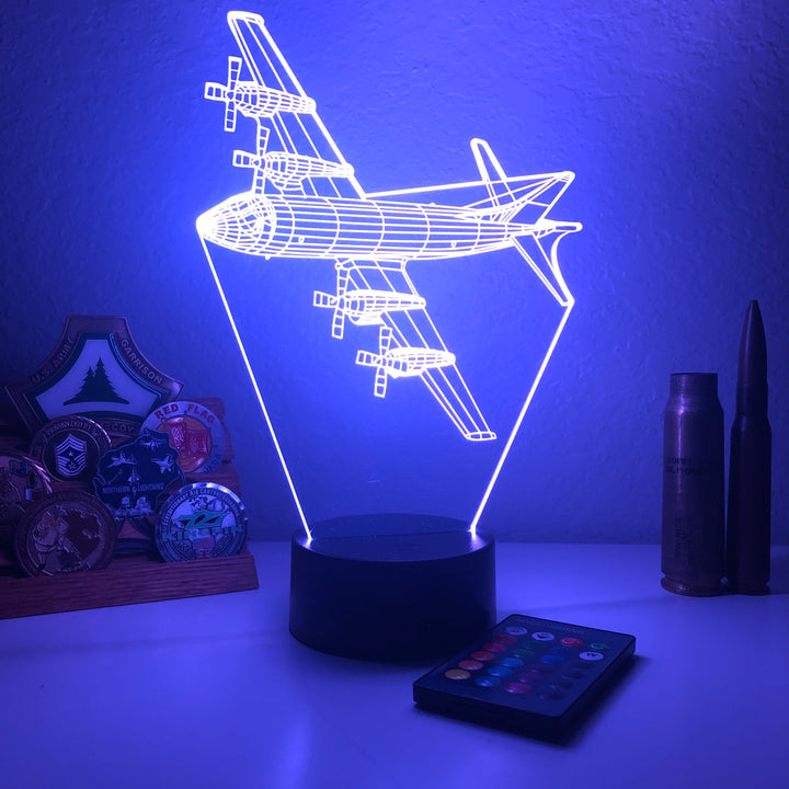 P-3 Orion - 3D Optical Illusion Lamp - carve-craftworks-llc