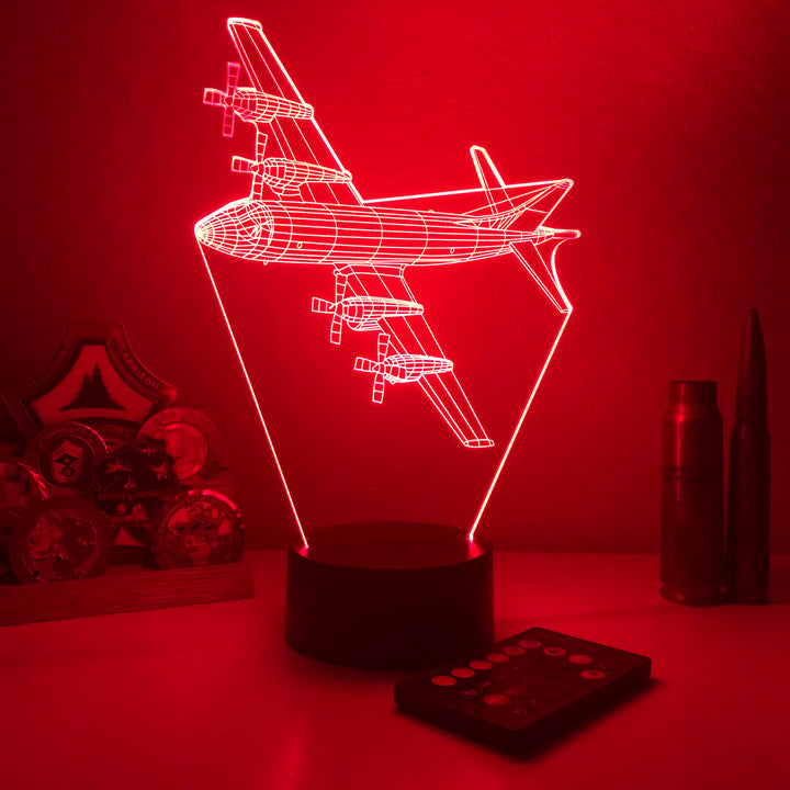 P-3 Orion - 3D Optical Illusion Lamp - carve-craftworks-llc