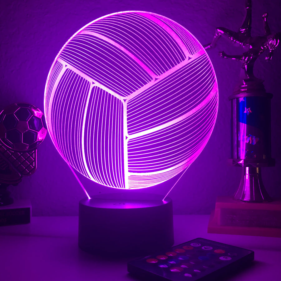 Volleyball - 3D Optical Lamp Night Light - carve-craftworks-llc