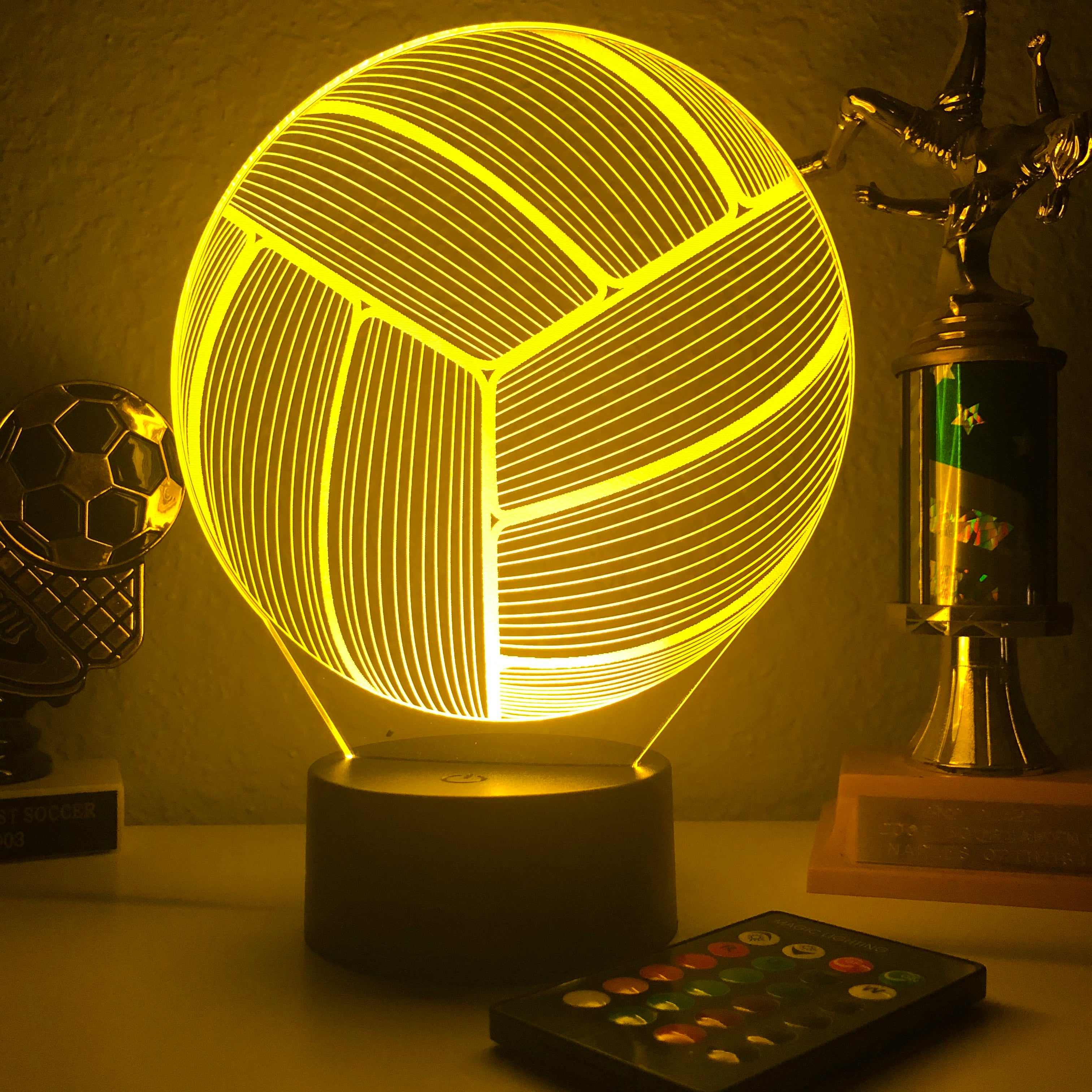 Volleyball 3D Optical Lamp Night Light