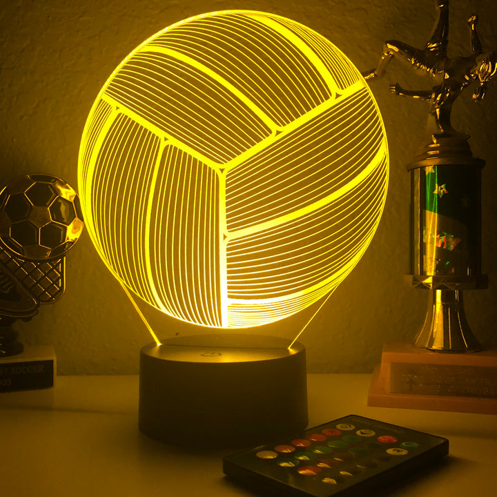 Volleyball - 3D Optical Lamp Night Light - carve-craftworks-llc