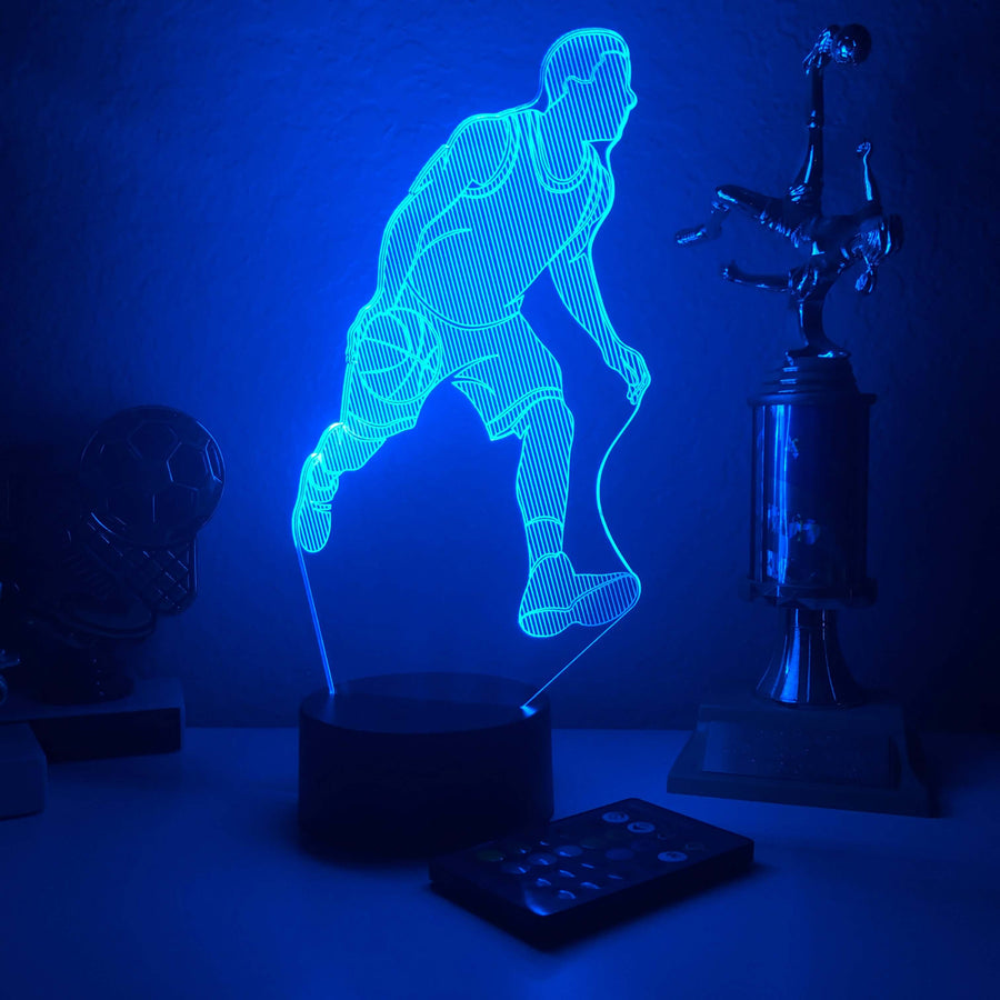 Basketball Player - 3D Optical Illusion Lamp - carve-craftworks-llc