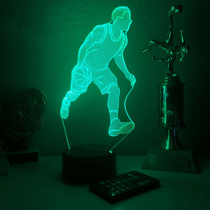 Basketball Player - 3D Optical Illusion Lamp - carve-craftworks-llc
