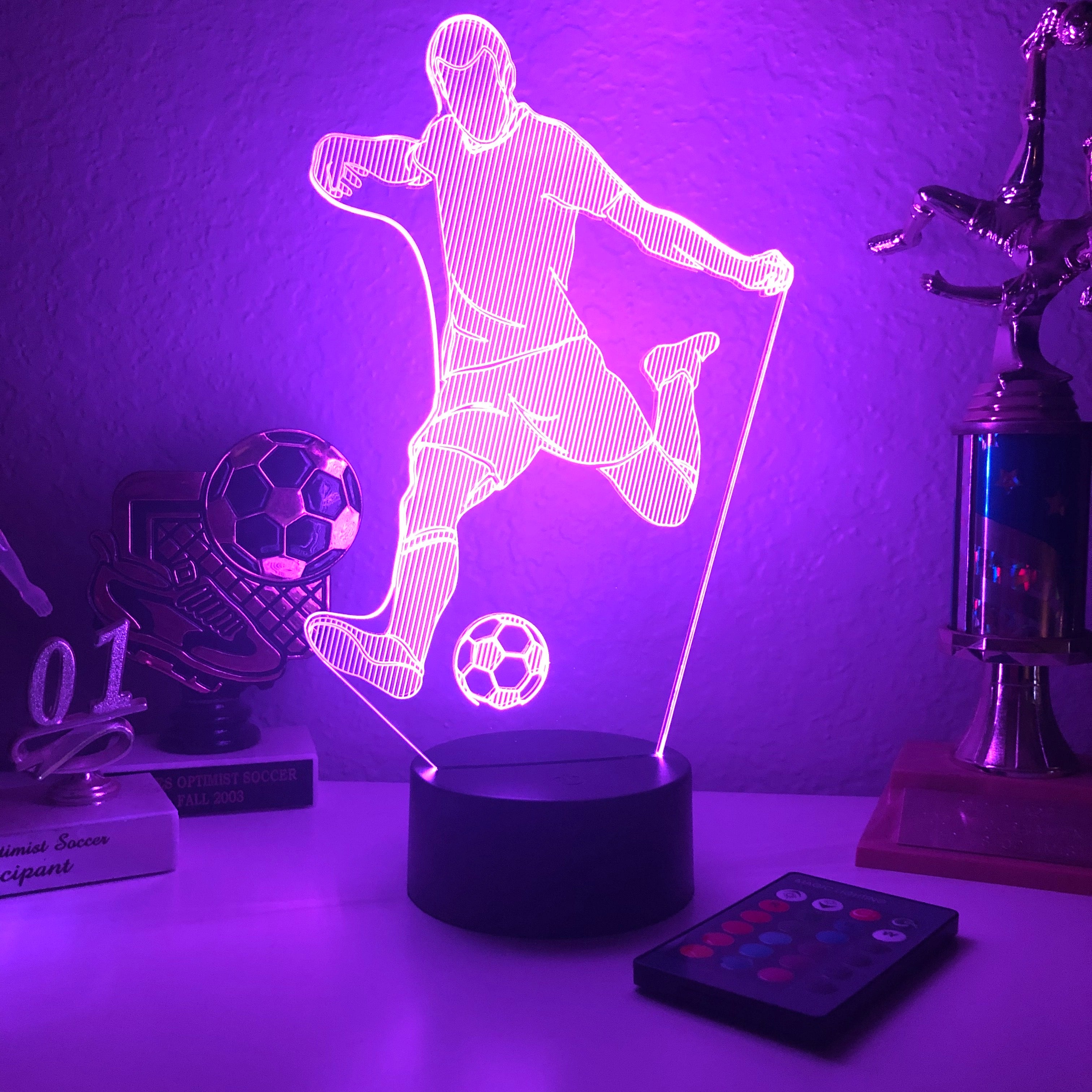 Soccer 3d illusion lamp hotsell