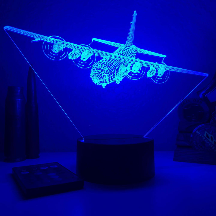 AC-130 - 3D Optical Illusion Lamp - carve-craftworks-llc