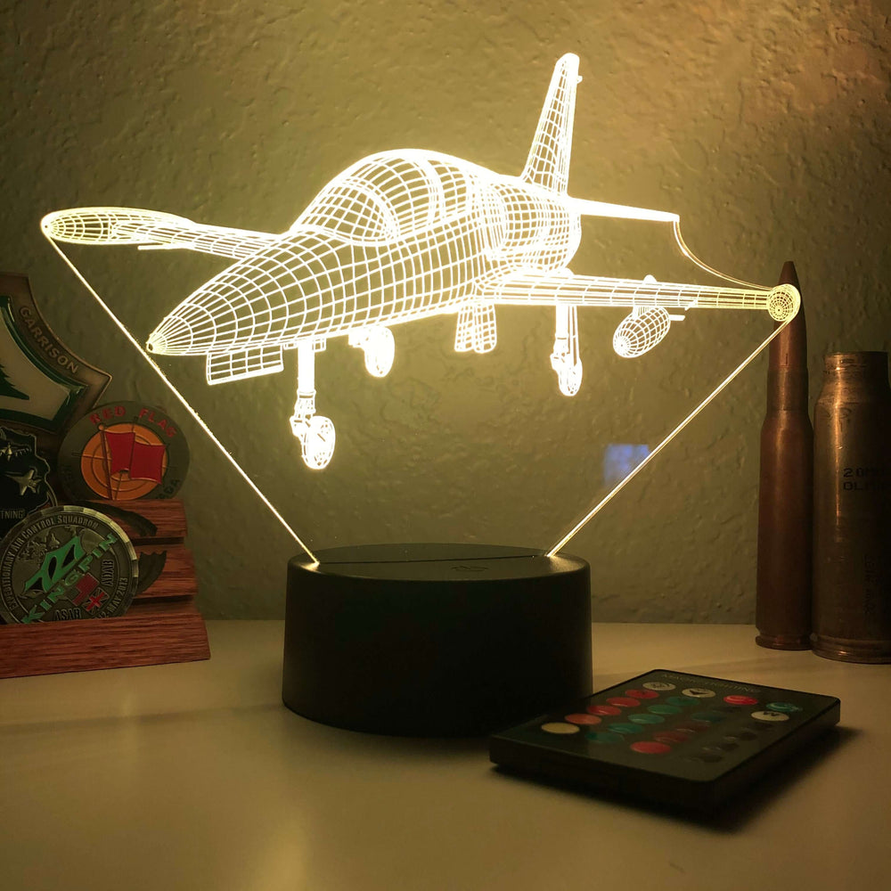 L-39 Albatros - 3D Optical Illusion Lamp - carve-craftworks-llc