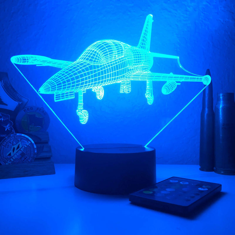 L-39 Albatros - 3D Optical Illusion Lamp - carve-craftworks-llc