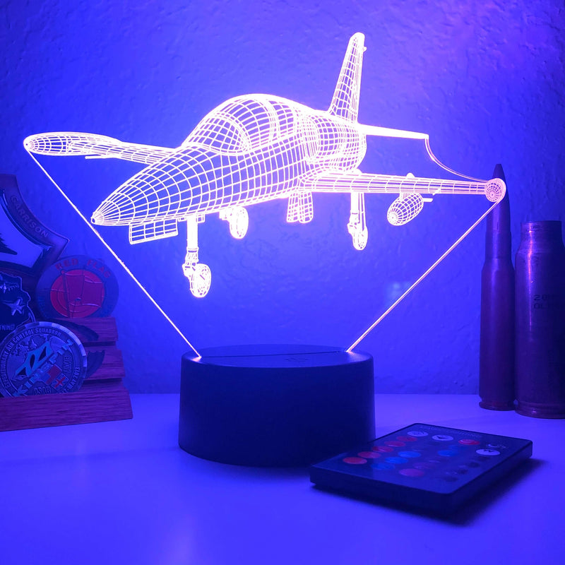 L-39 Albatros - 3D Optical Illusion Lamp - carve-craftworks-llc