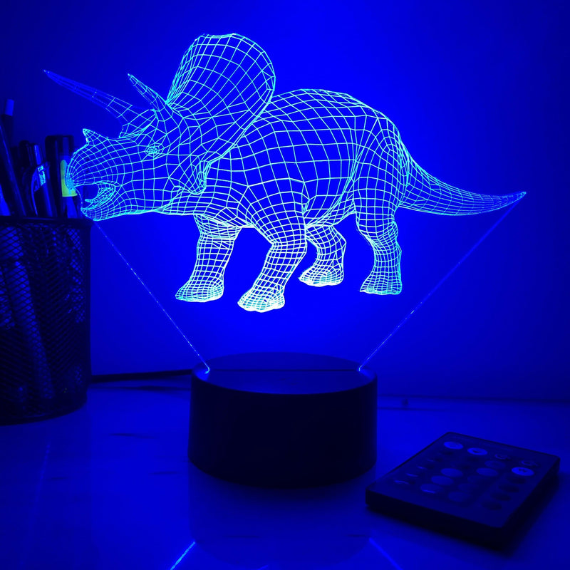 Dinosaur 3d illusion lamp deals